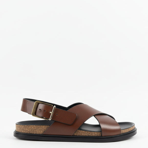 The ROW brown Buckle sandal
